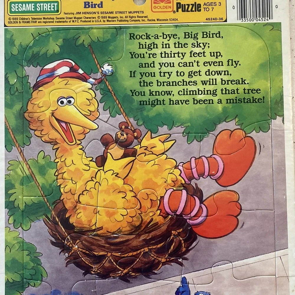 VINTAGE Sesame Street Frame Tray Puzzles 1970’s & 1980’s